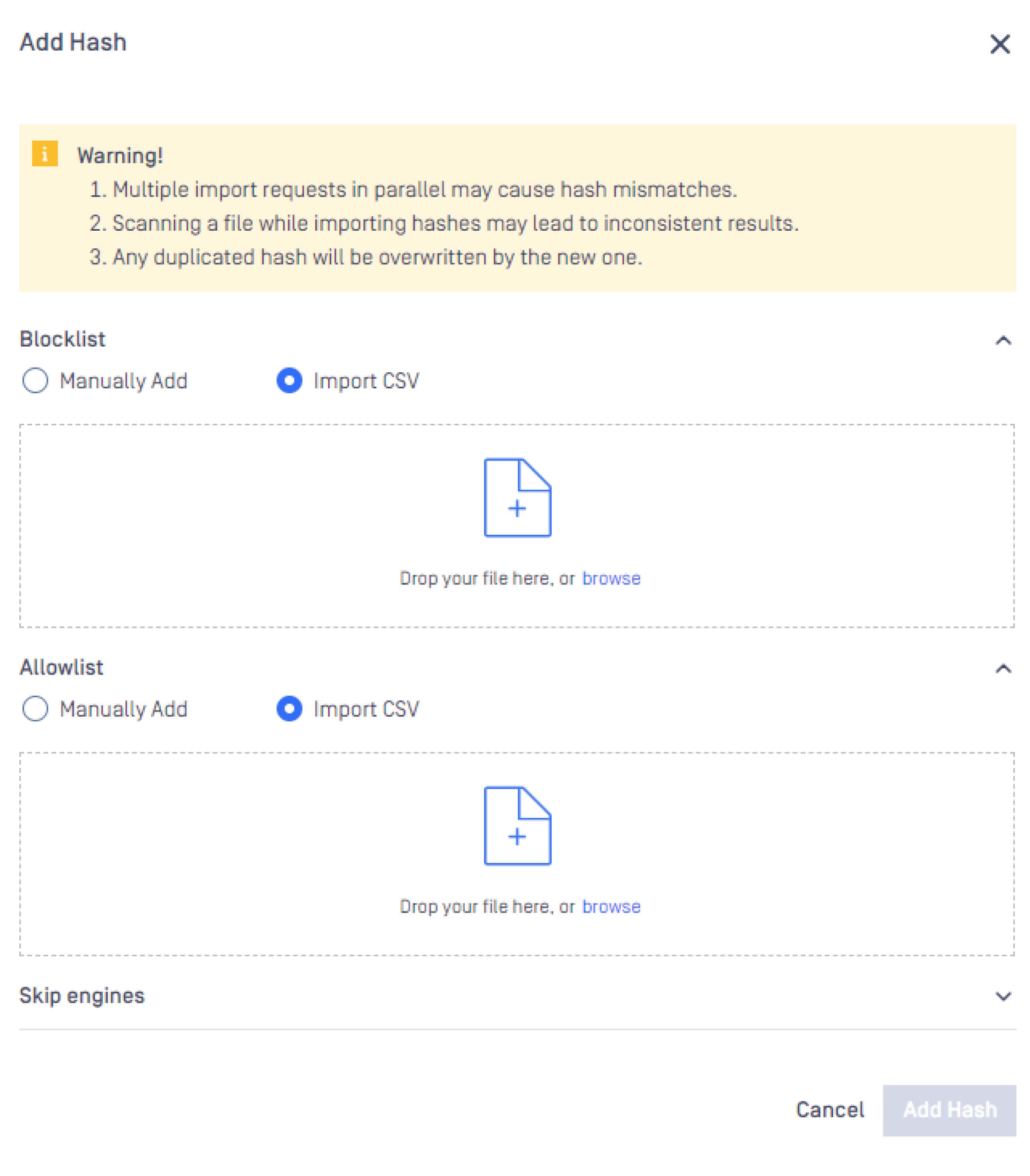 MetaDefender Core™ v5.12.0: Peningkatan pada Peringatan, Unggahan CSV, Penyimpanan Kata Sandi, dan Lainnya