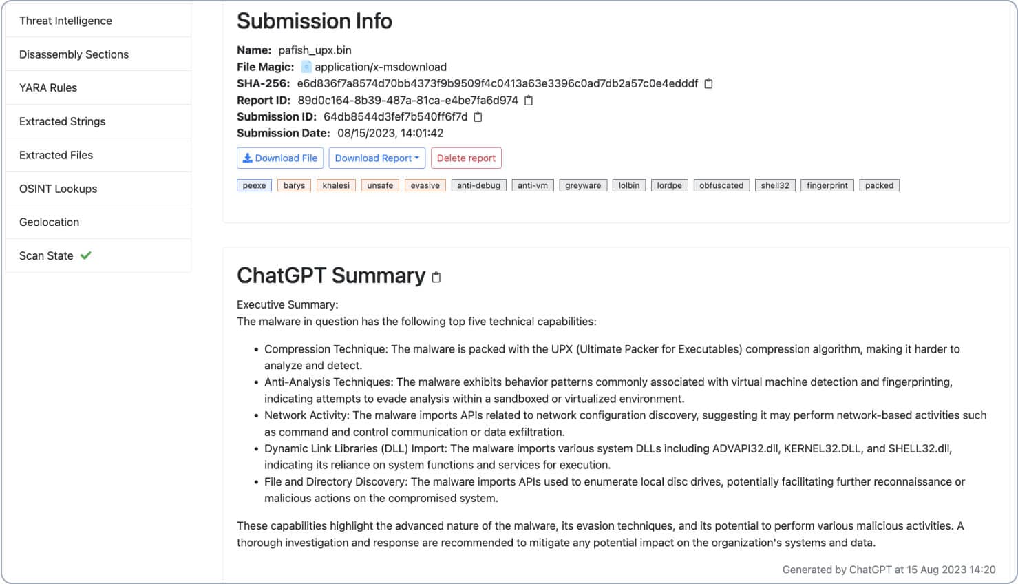 MetaDefender Sandbox v1.9 Simplifies Reporting with ChatGPT